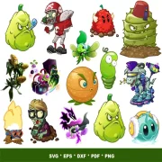 Plants VS Zombies SVG Bundle 200+