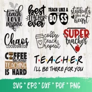 Teacher SVG Bundle 100+