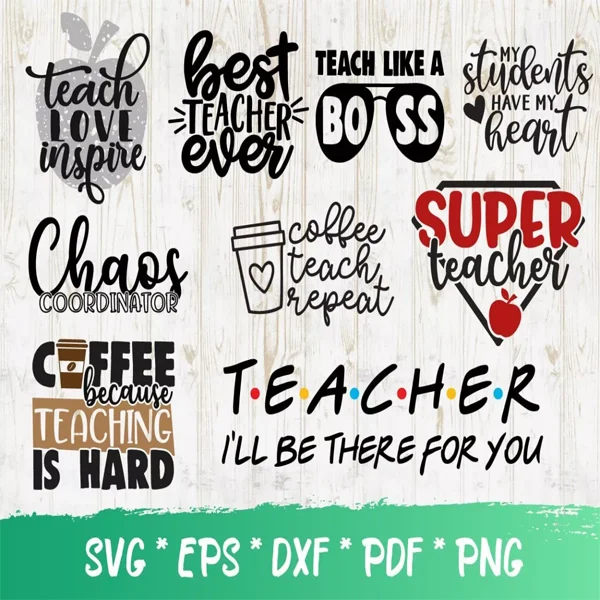 Teacher SVG Bundle 100+