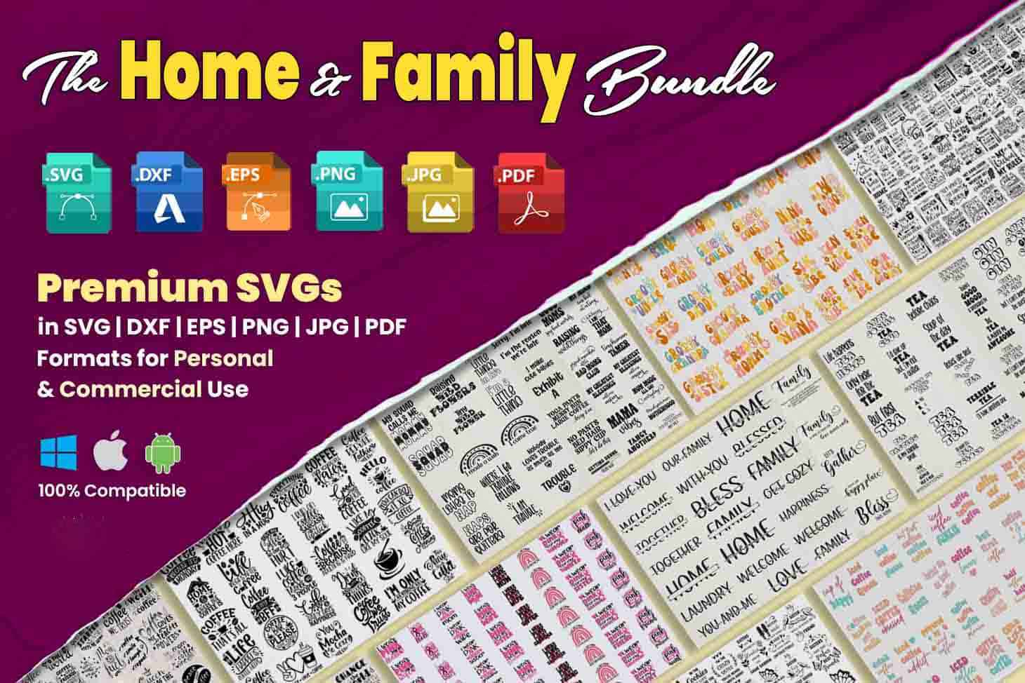 The New Ultimate SVG Bundle for Cricut: 200,000 Unique Designs with Bonus Extras