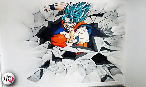 chambre enfant graffiti sangoku dragon ball divin chambre enfant graffiti sangoku dragon ball divin