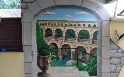Effet de profondeur : vue sur l’aqueduc