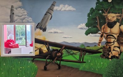 Entre histoire et futur : la fresque murale d’Auchan par Yep