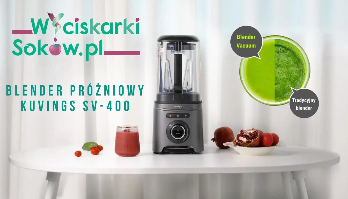 Blender próżniowy KUVINGS SV-400 Kolor Grafit Na Stole