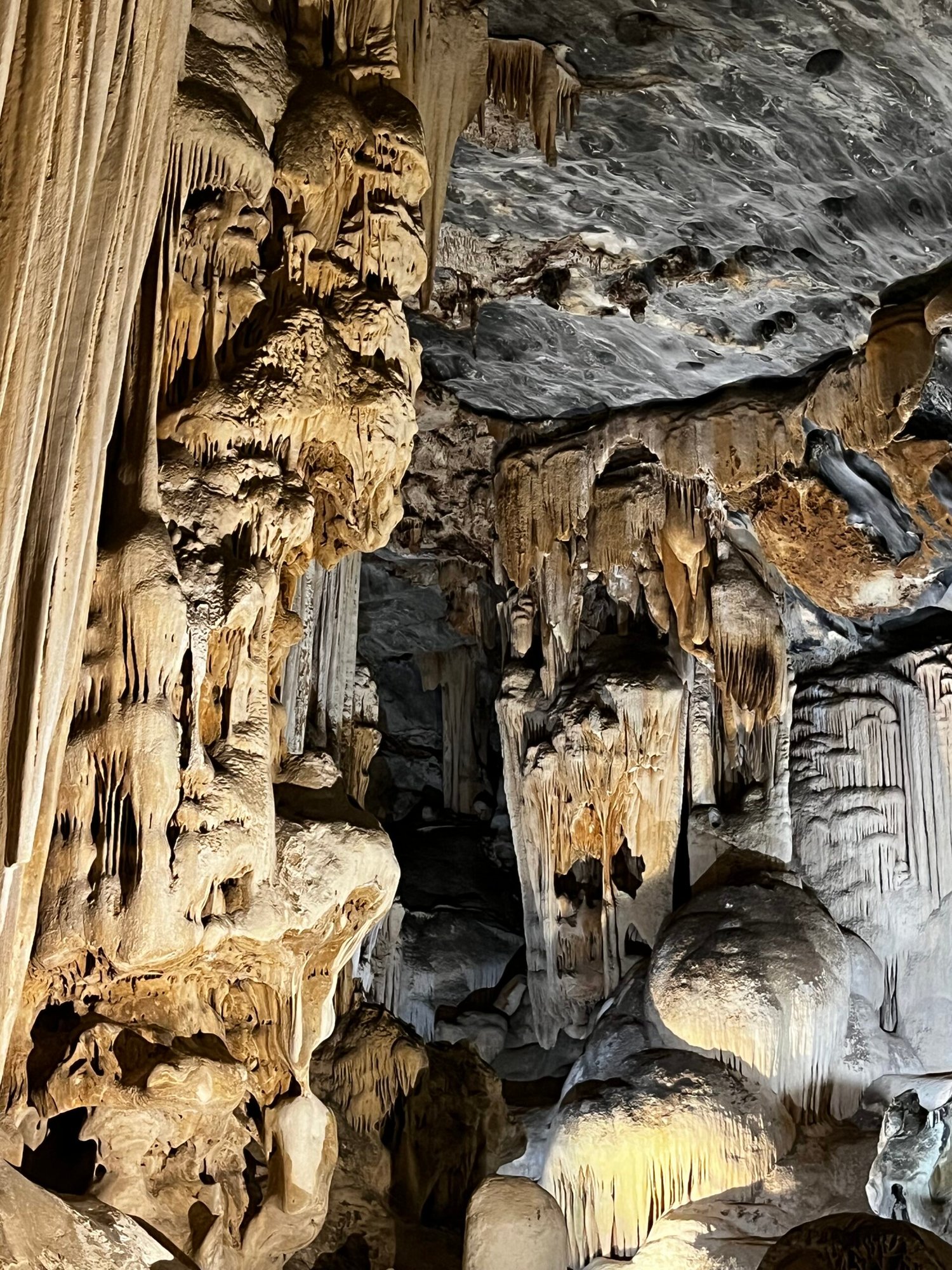 Inside Cango Caves, seen on the way to driving the Swartberg Pass