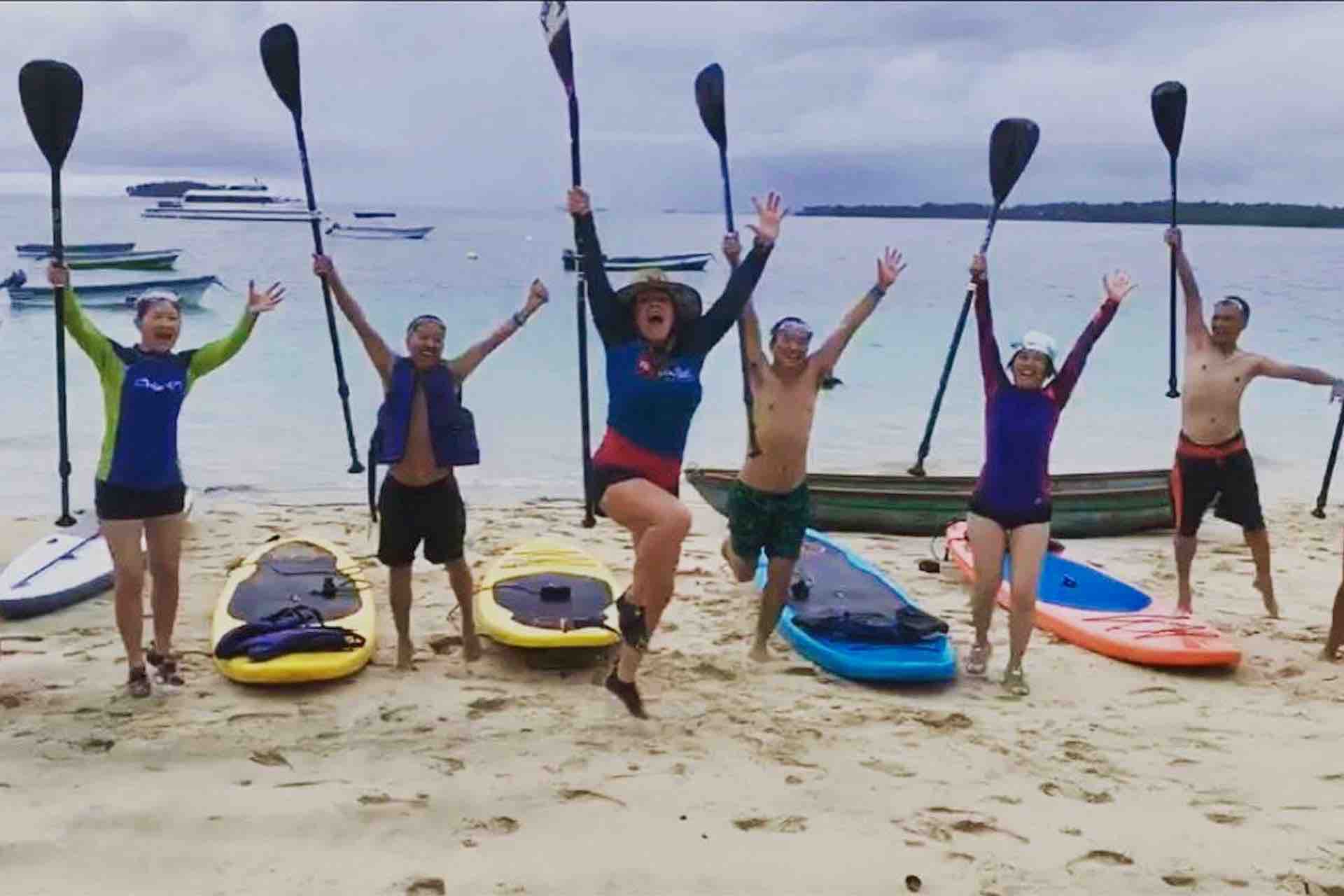 Las Perlas island Sonny Island Resort Panama SUP boards