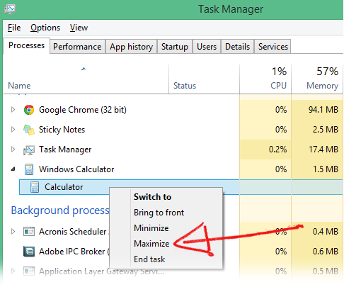 Maximize Programs using Task Manager maximize-progrm-task-manager