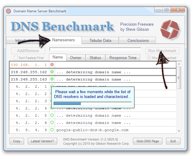 DNS Benchmark DNS Benchmark