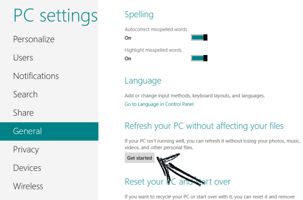 Refresh Your PC Refresh Your PC