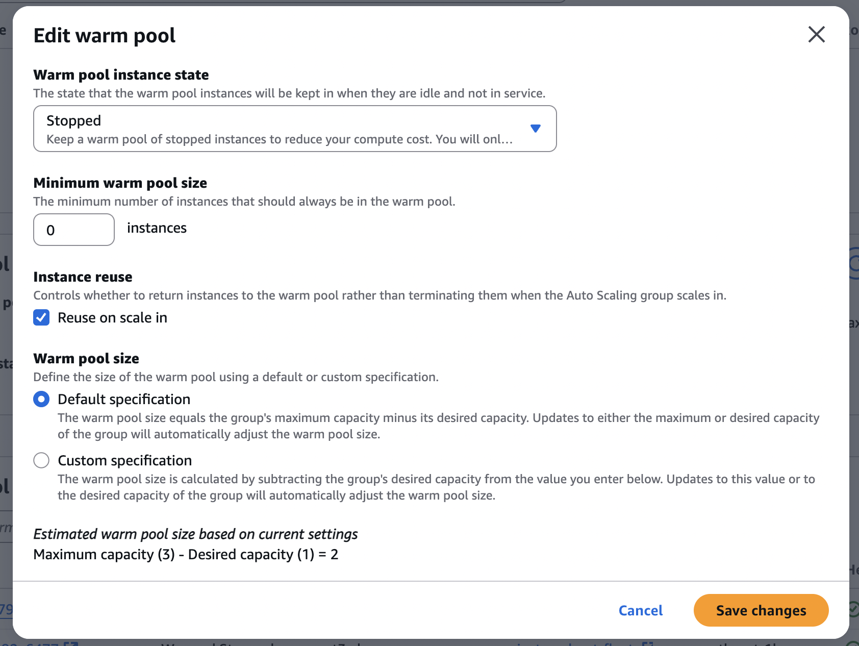 aws-edit-warm-pool