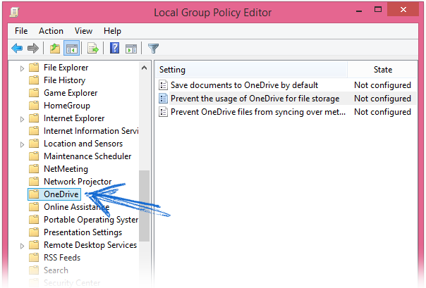 OneDrive settings in gpedit.msc gpedit.msc-onedrive