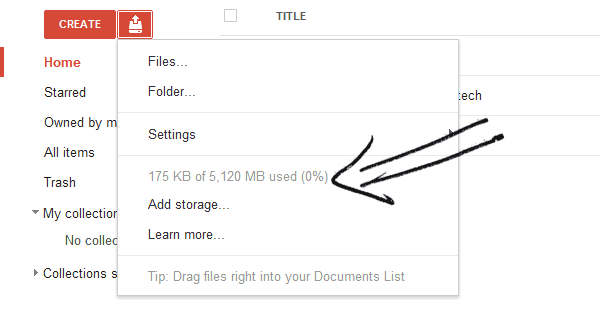 Storage space increased from 1 GB to 5 GB. Storage space increased from 1 GB to 5 GB.