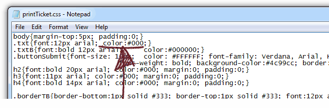 Edit CSS to increase contrast Edit CSS to increase contrast