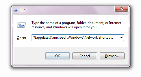 Open Network Shortcuts from Run Box run-network-shortcuts
