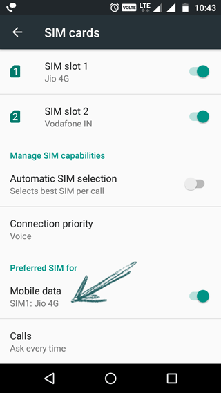 SIM for Default Mobile Data default-mobile-data