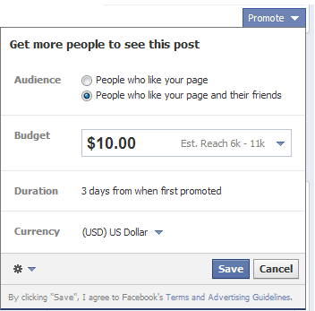 Cost of promotion promotion-cost