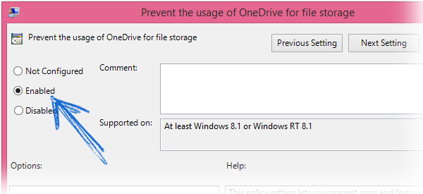 Disable OneDrive from Group Policy Editor disable-onedrive