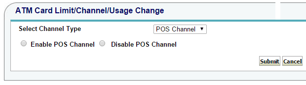 Disable POs/Online usage sbi-disable-pos-usage