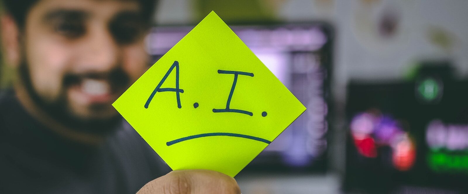 person holding green paper, artificial intelligence, ai, business