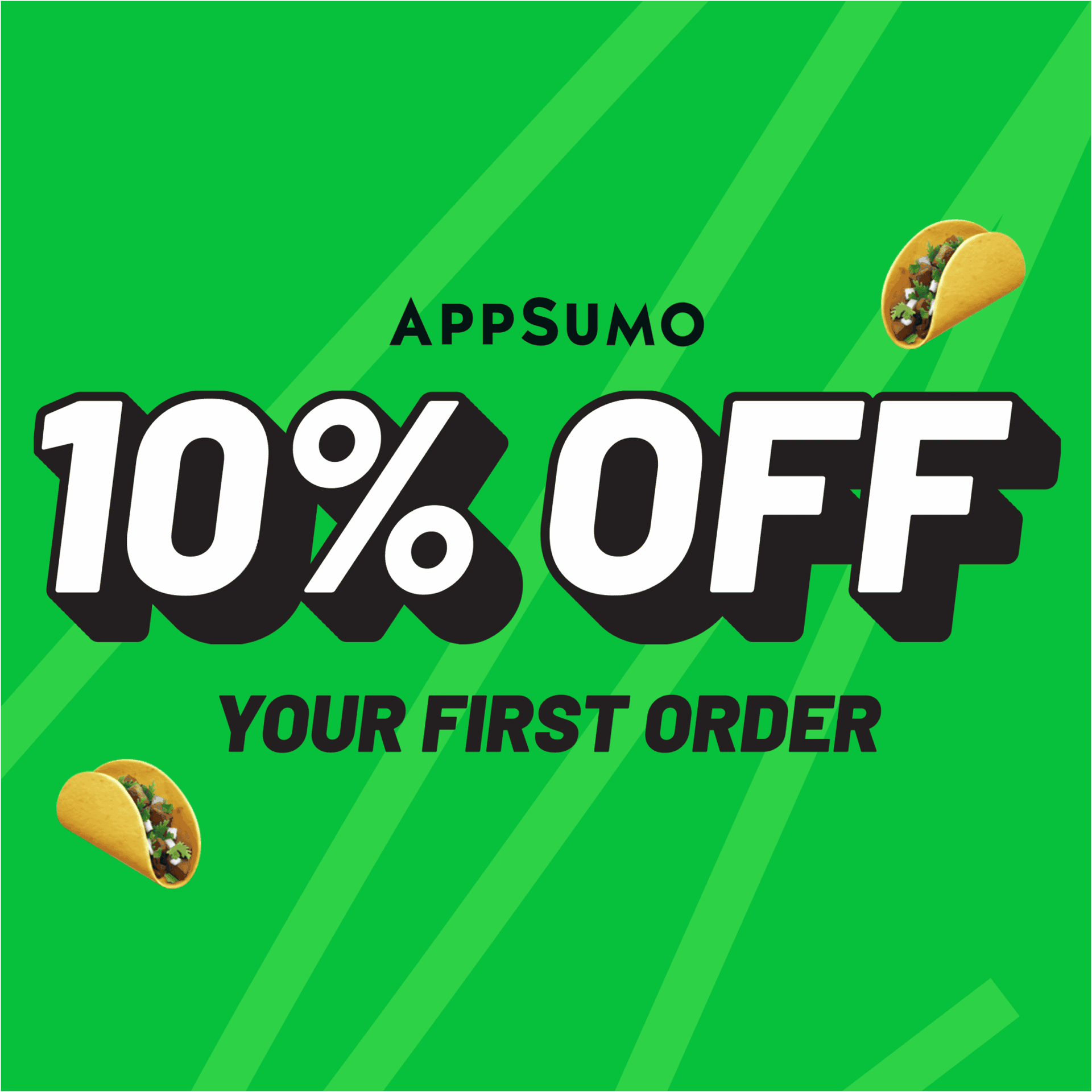 AppSumo 10 % off promotional banner, software, lifetime deals