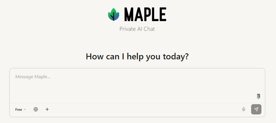 Maple AI private chat, AI Privacy, Security