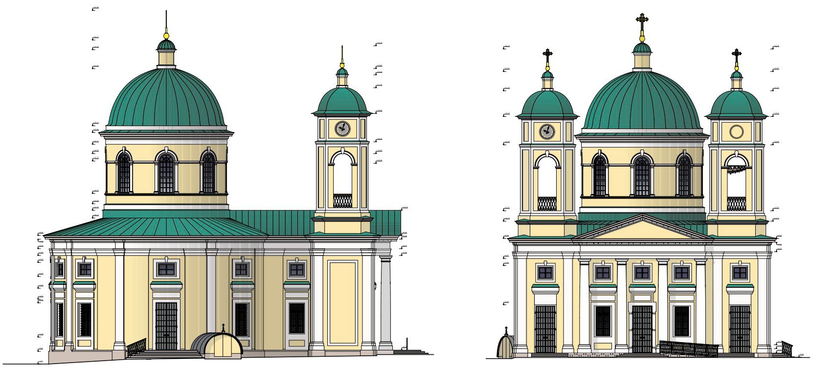 Эскиз Храм Воздвижения Креста Господня