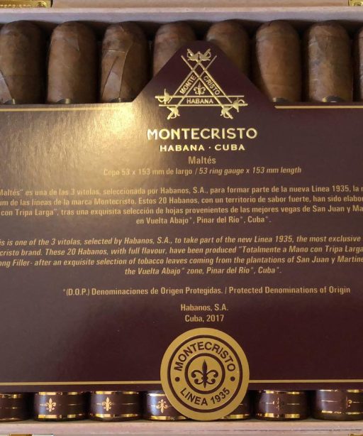 Montecristo Linea 1935 Maltes 21 The Best Cuban Cigars