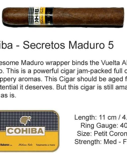 Cohiba Maduro 5 Secretos 11 The Best Cuban Cigars