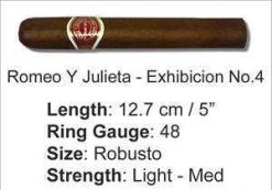 Romeo y Julieta Exhibicion No. 4 8 The Best Cuban Cigars