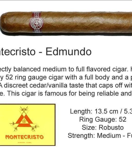 Montecristo Edmundo 15 The Best Cuban Cigars