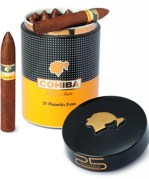 Ceramic Jar Cohiba Piramides EXTRA 3 The Best Cuban Cigars