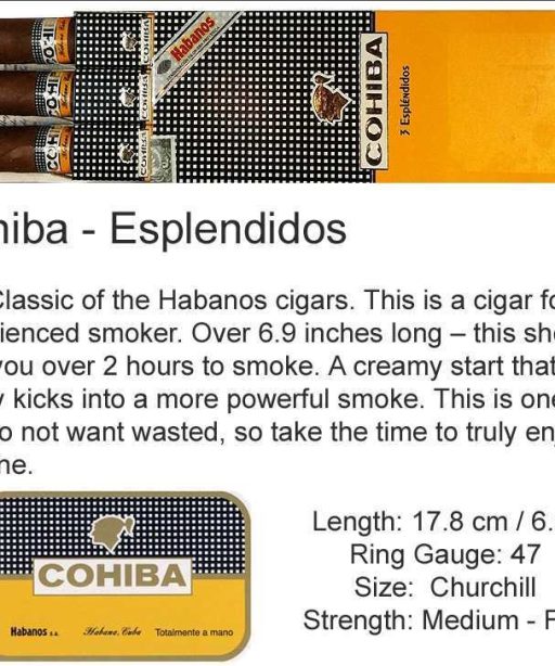 Cohiba Petacas Esplendidos 9 The Best Cuban Cigars