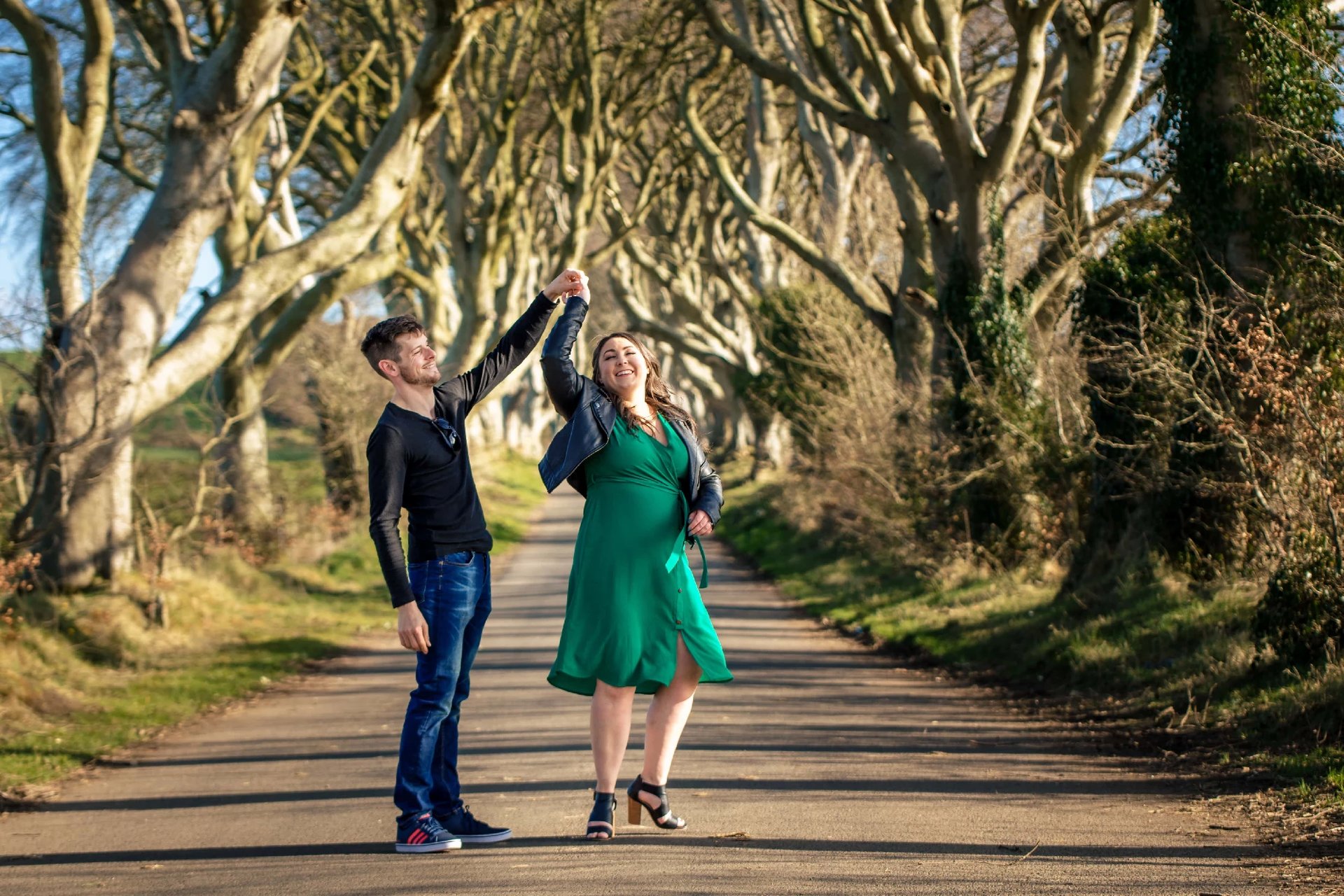 Dark hedges Ireland family photographer.