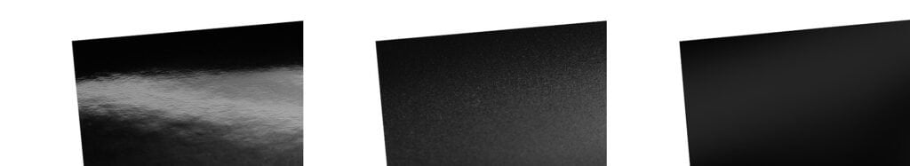 Seattle Tray Frame 3 Family Photographer Three adjacent panels showing a gradient of texture from left to right: the leftmost panel displays a highly textured surface, the middle panel shows a moderately textured surface, and the rightmost panel presents a smooth.