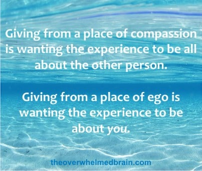 giving from compassion