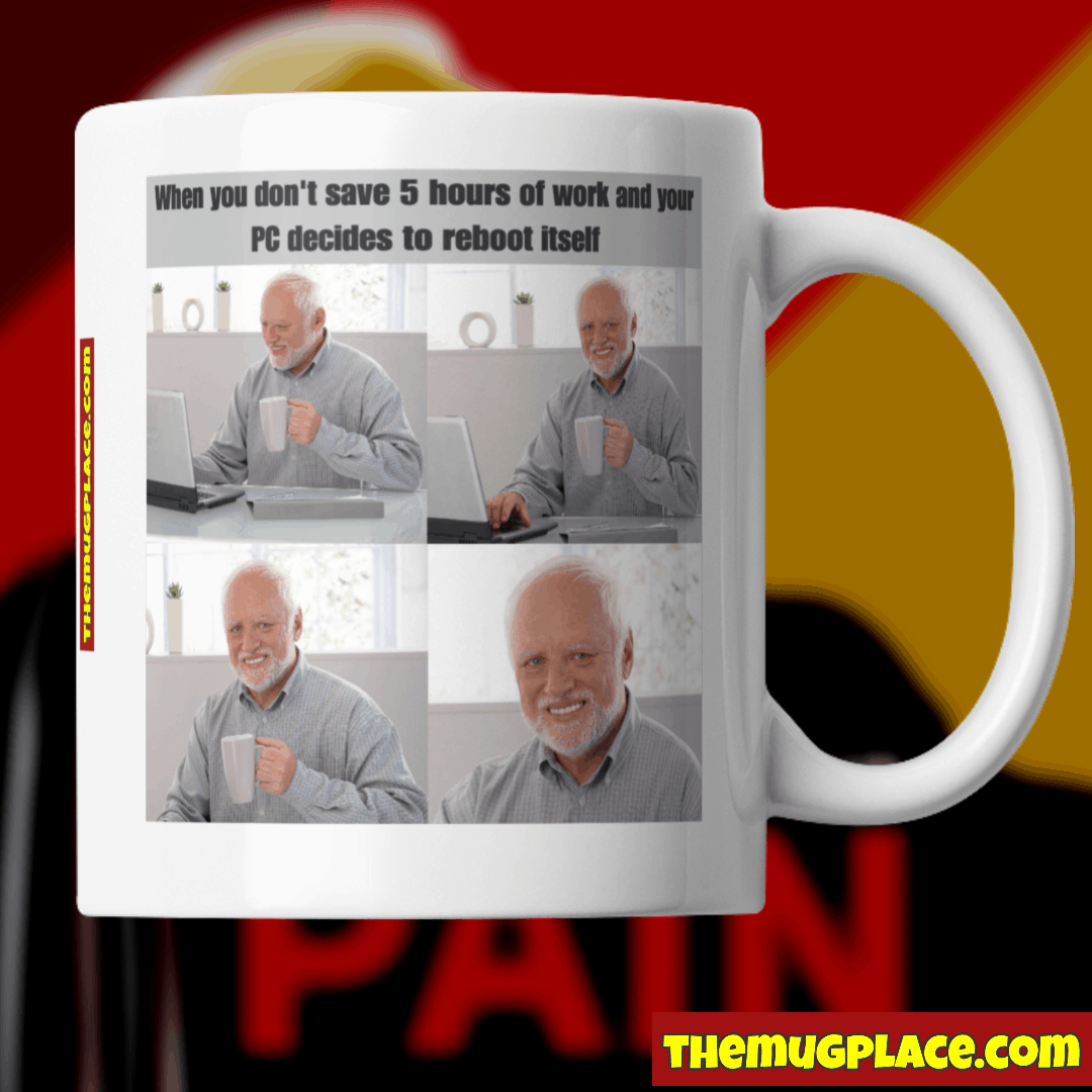 Hide The Pain Harold Meme Mug - Image 8