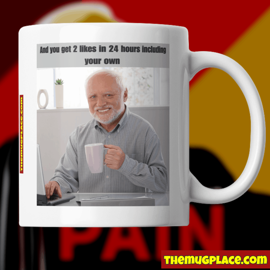 Hide The Pain Harold Meme Mug - Image 3