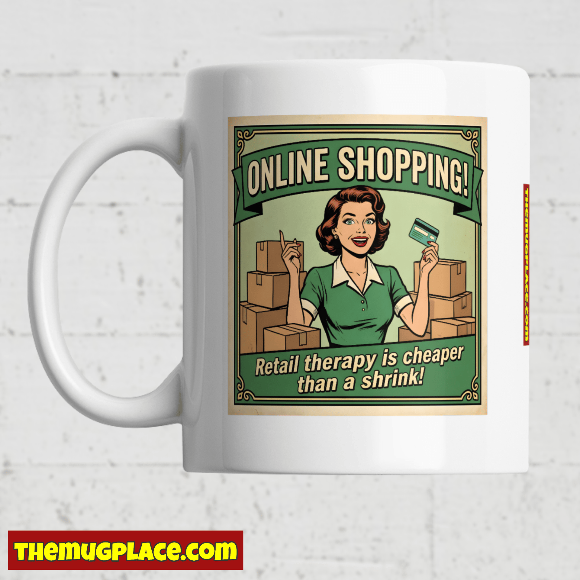 Online Shopping Fun Mugs Collection