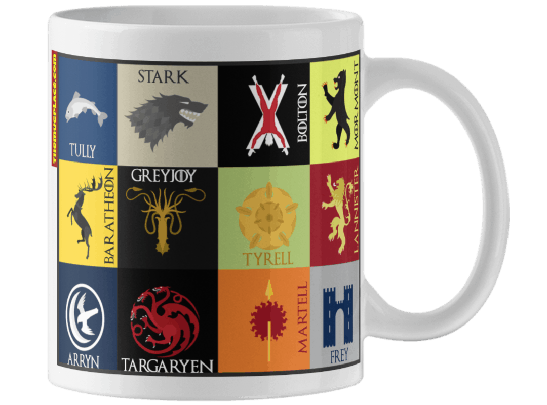 Game of Thrones Mug - 12 Houses - 7 Kingdoms Shield - Image 2