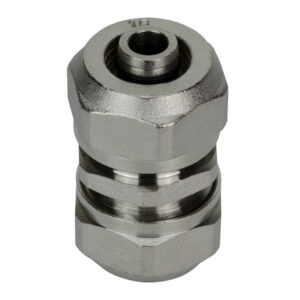 15mm x 15mm Straight Compression Fitting Coupling UFH Pipe