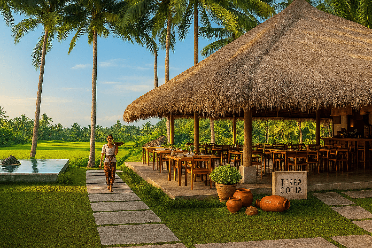 3 Best Restaurants Near me in Ubud by Area 7 Terracotta Restaurant Bali - Mediterranean fine dining with ocean views and grilled seafood specialties| Foodies Travel Guides in Ubud