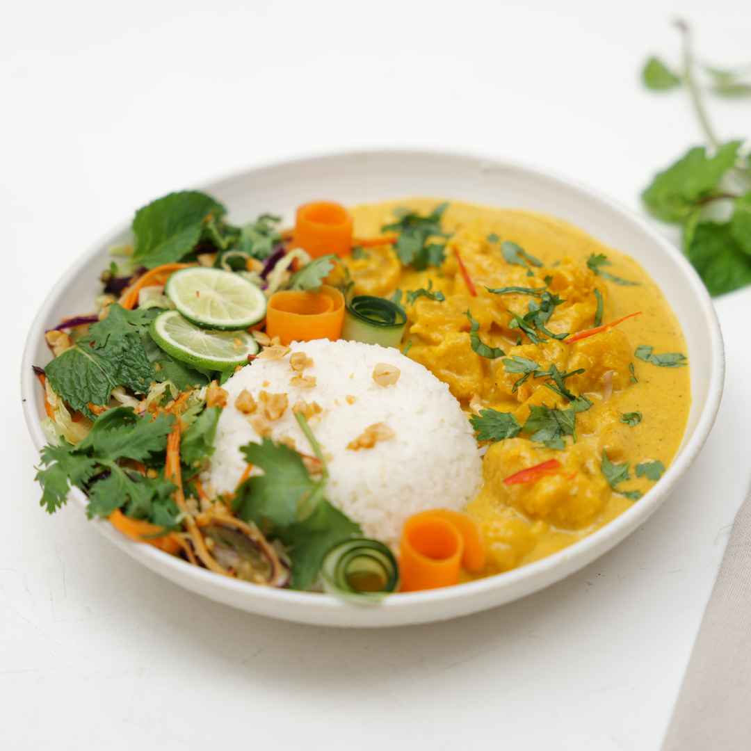 Authentic Indonesian Food you can find in Bali 5 Pumpkin Curry served at THIS IS BALI restaurant in Ubud, a creamy and flavorful Balinese-inspired curry from one of the best restaurants in Ubud