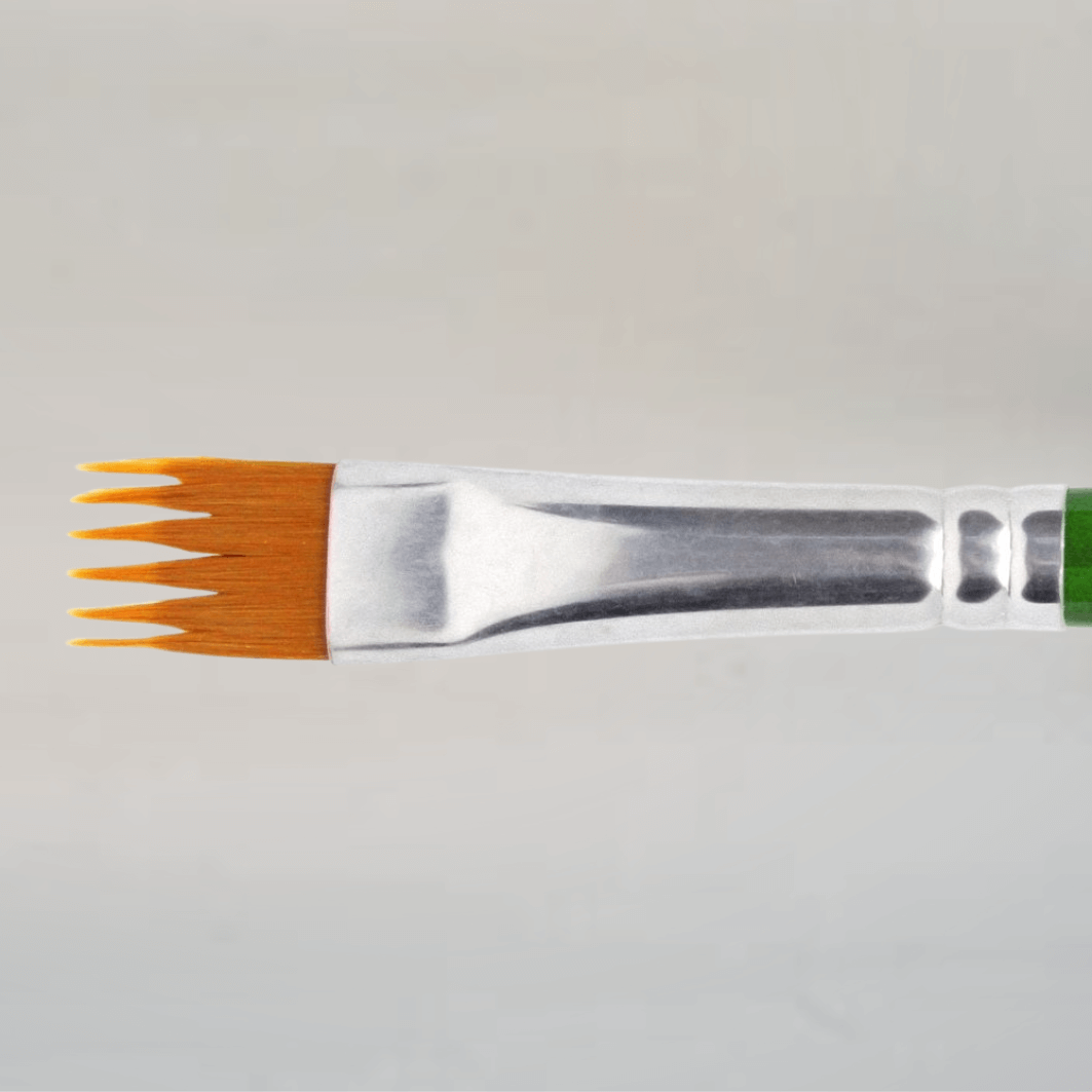 Pincel Rex S-2000 Rake - Pelo Sintético Mango Corto