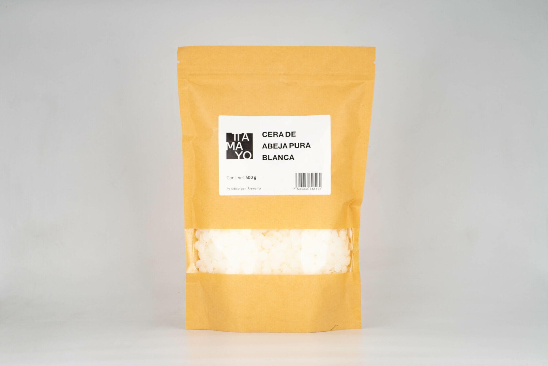 Bolsa de Cera de Abeja Pura Blanca