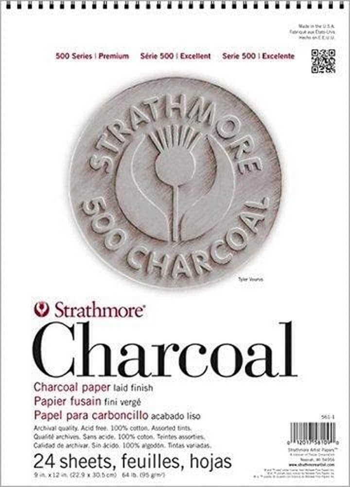Block de dibujo entintado Strathmore Charcoal Pad
