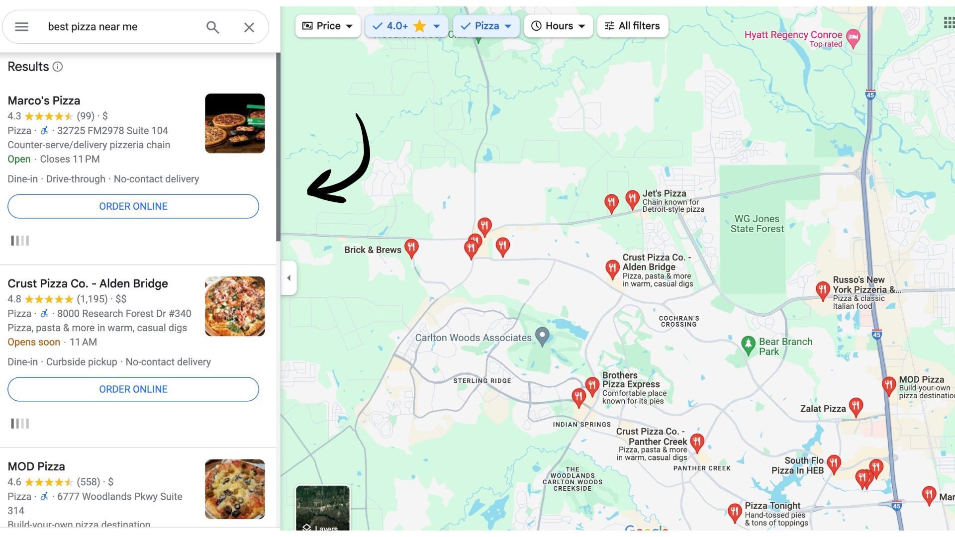 google marketing montgomery tx
