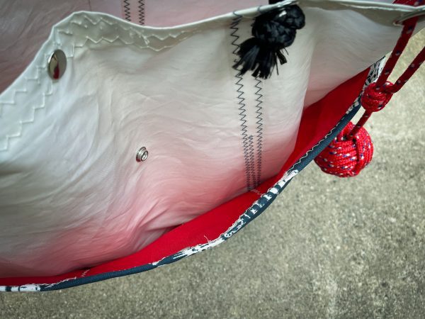 Recycled Sailcloth XL Navy Lobster Tote Bag - Image 7