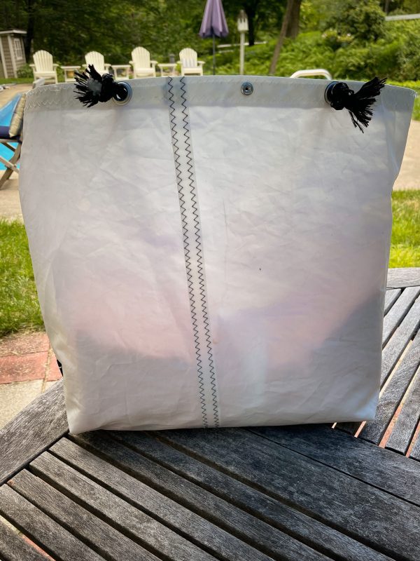 Recycled Sailcloth XL Navy Lobster Tote Bag - Image 2