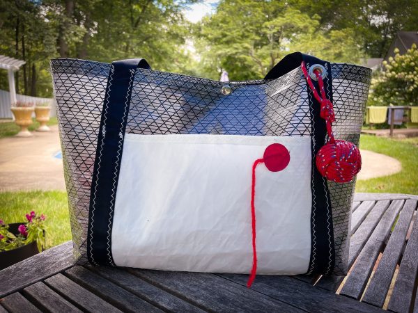 Semi-Opaque Recycled Laminate Sailcloth XL Tote Bag