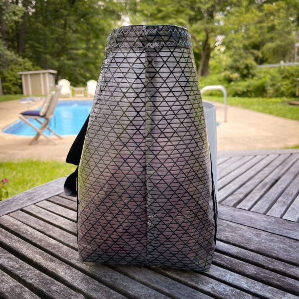 Semi-Opaque Recycled Laminate Sailcloth XL Tote Bag - Image 7